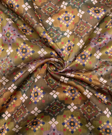 Printed Chanderi Fabric